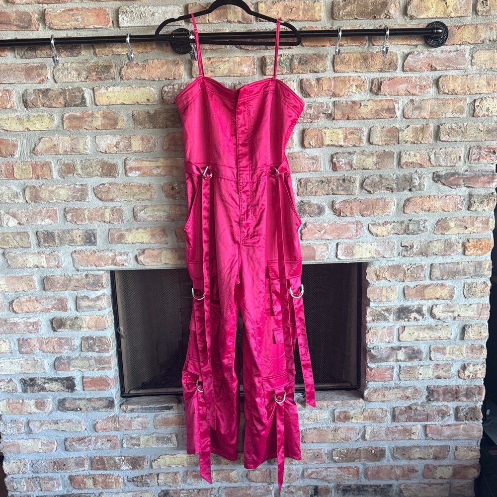 Nasty Gal Hot Pink Jumpsuit